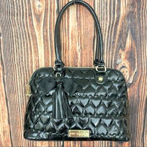 Betsey Johnson Quilted heart shoulder bag